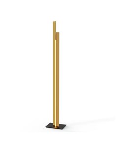 Lámpara de pie LED de salón moderno 200cm MANHATTAN latón, regulable, 48W, 5900Lm, 3000K