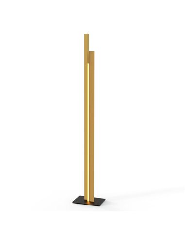 Lámpara de pie LED de salón moderno 200cm MANHATTAN latón, regulable, 48W, 5900Lm, 3000K