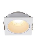 Aro empotrable cuadrado ANTILLA mini GU10 (no incl.) blanco, corte Ø50mm