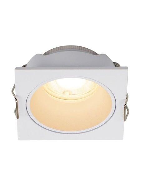 Aro empotrable cuadrado ANTILLA mini GU10 (no incl.) blanco, corte Ø50mm
