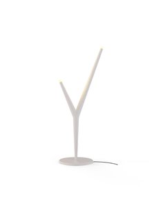 Lámpara de sobremesa LED decorativa 2 luces ARRECIFE blanca, 4W 320Lm 3000K
