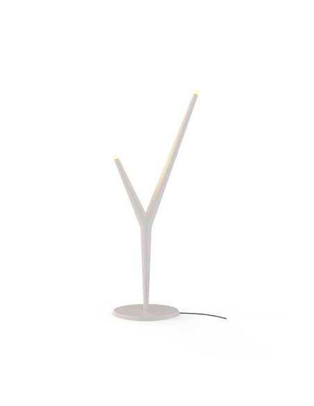 Lámpara de sobremesa LED decorativa 2 luces ARRECIFE blanca, 4W 320Lm 3000K