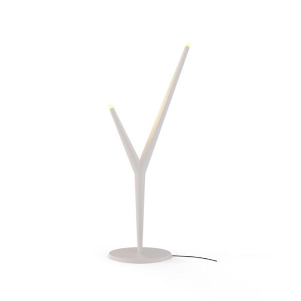 Lámpara de sobremesa LED decorativa 2 luces ARRECIFE blanca, 4W 320Lm 3000K