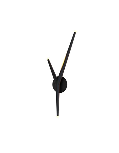 Aplique de pared LED con 3 luces ARRECIFE negro, 5,5W 450Lm, 3000K