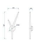 Aplique de pared LED con 3 luces ARRECIFE oro, 5,5W 450Lm, 3000K