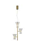 Lámpara de techo LED decorativa vertical con 3 luces NEW YORK, 3000K 18W 1400Lm