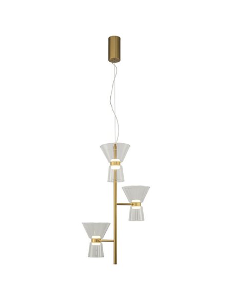 Lámpara de techo LED decorativa vertical con 3 luces NEW YORK, 3000K 18W 1400Lm