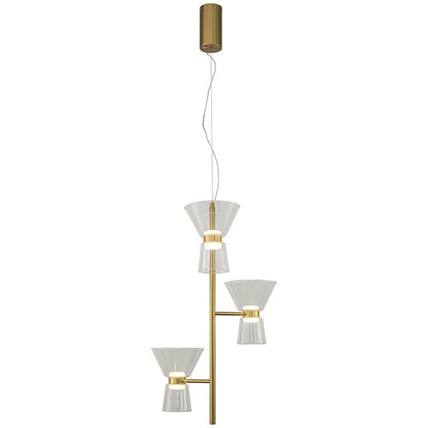 Lámpara de techo LED decorativa vertical con 3 luces NEW YORK, 3000K 18W 1400Lm
