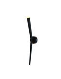 Aplique de pared LED luz arriba BOOMERANG, negro, 6W 710Lm, 3000K