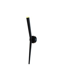 Aplique de pared LED luz arriba BOOMERANG, negro, 6W 710Lm, 3000K