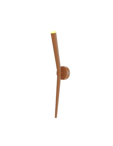 Aplique de pared LED luz arriba BOOMERANG, oro, 6W 710Lm, 3000K