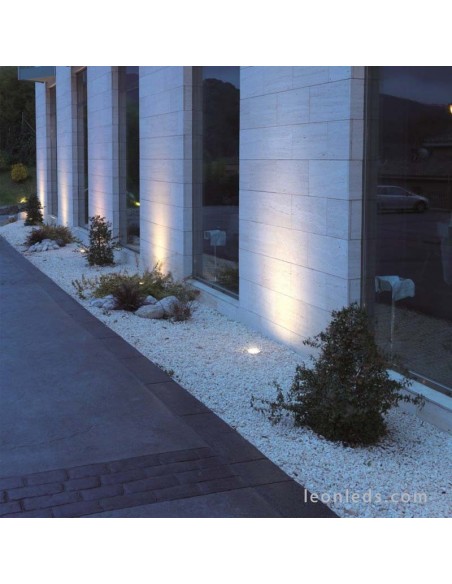 Refletor LED embutido Walker 6.5w 3000K | Luminária LED redonda de embutir Aço Inoxidável | Leon Iluminação LED