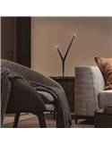 Lámpara de sobremesa LED decorativa 2 luces ARRECIFE oro, 4W 320Lm 3000K