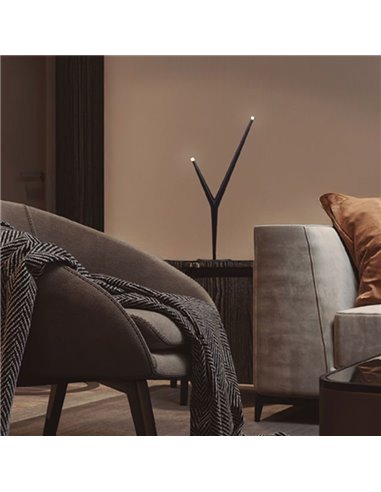 Lámpara de sobremesa LED decorativa 2 luces ARRECIFE oro, 4W 320Lm 3000K