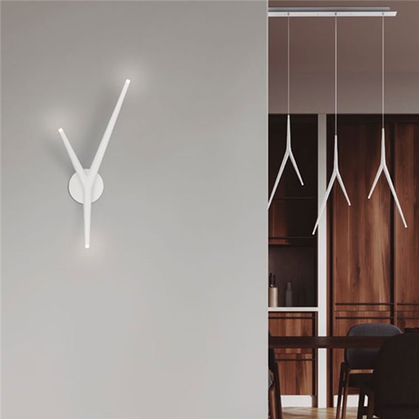 Aplique de pared LED con 3 luces ARRECIFE negro, 5,5W 450Lm, 3000K