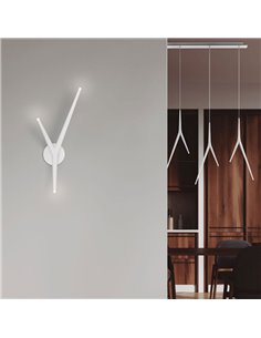 Luminária de parede LED com 3 lâmpadas REEF dourada, 5,5W 450lm, 3000K 2