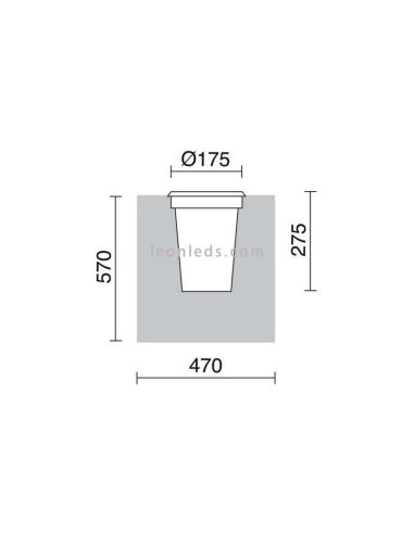Foco LED Empotrable Walker 6.5w 3000K | Foco empotrable LED redondo Acero Inox | LeonLeds Iluminación