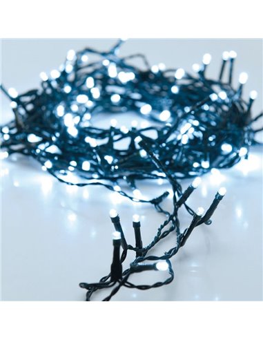Guirnalda decorativa con función fija 180 LED Luz blanca fría Exterior -1650cm