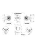Cuerno LED LD 364 brazo corto, sin mano, 12/24V homologado R1 A