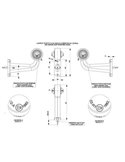 Cuerno LED de gálibo LD 366, brazo largo, 12/24V homologado R1 A derecho/izquierdo