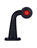 Cuerno LED de gálibo LD 366, brazo largo, 12/24V homologado R1 A derecho/izquierdo
