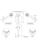 Cuerno LED de gálibo LD 357, brazo largo y recto, 12/24V homologado R1 A derecho/izquierdo