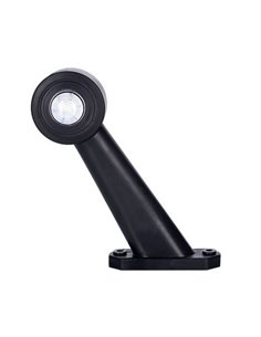 Buzina de sinalização LED LD 357, braço longo e reto, homologada para 12/24V R1 A, lado direito/esquerdo.