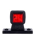 Cuerno LED cuadrado LD 450 corto y recto, 12/24V homologado R1 y A IP68