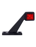 Cuerno LED cuadrado LD 433 brazo corto, 12/24V homologado R1 y A IP68
