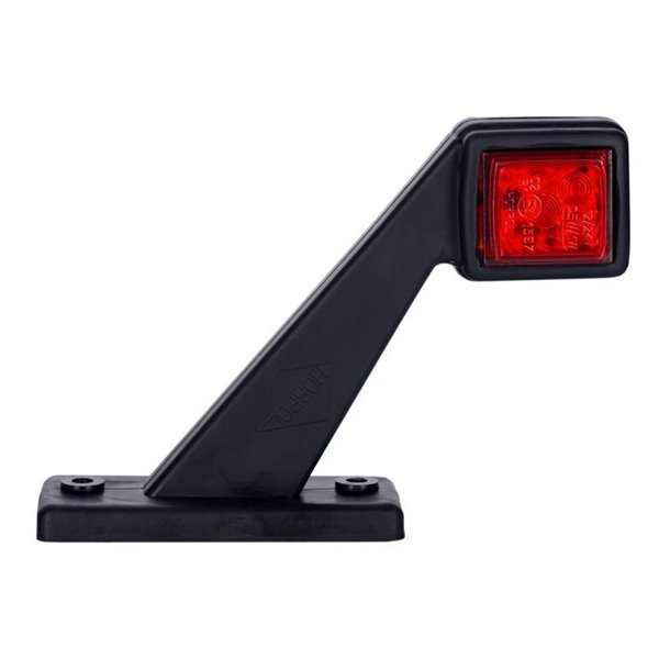 Klaxon LED carré LD 433, bras court, 12/24 V, homologué R1 et A, IP68