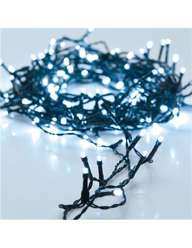 Guirlanda multifuncional tipo "espinhosa" com 400 LEDs brancos frios - 800 cm