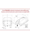 Faro LED de trabajo FT-036 15W 1800Lm 6000K, 12–36V, IP68 ADR, EMC R10