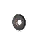 Plafón de techo LED Ascari para baño negro mate 35 W 4100 lm 3000 K IP44 regulable por interruptor Ø 40Cm