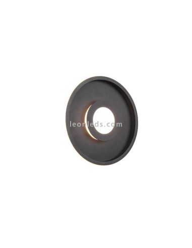 Plafón de techo LED Ascari para baño negro mate 35 W 4100 lm 3000 K IP44 regulable por interruptor Ø 40Cm