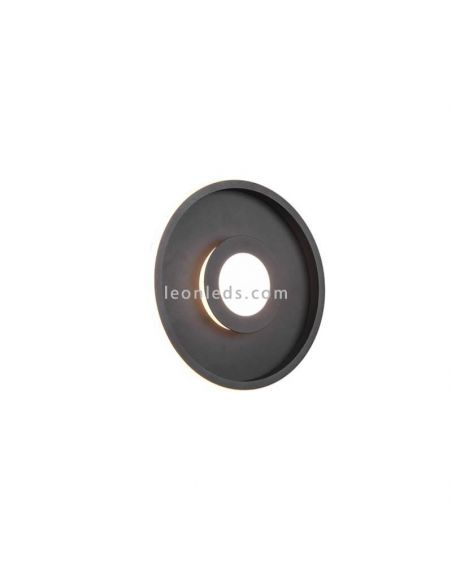 Plafón de techo LED Ascari para baño negro mate 35 W 4100 lm 3000 K IP44 regulable por interruptor Ø 40Cm