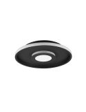 Plafón de techo LED Ascari negro mate 28 W 3200 lm 3000 K IP44 regulable por interruptor Ø 30Cm
