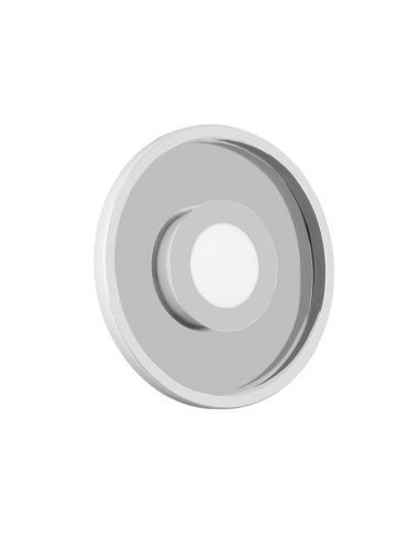 Plafón LED para baño moderno de diseño Ascari cromo 28 W 3200 lm 3000 K IP44 regulable