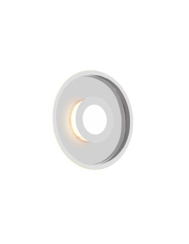Plafonnier LED Ascari au design moderne pour salle de bain, chromé, 28 W, 3200 lm, 3000 K, IP44, à intensité variable