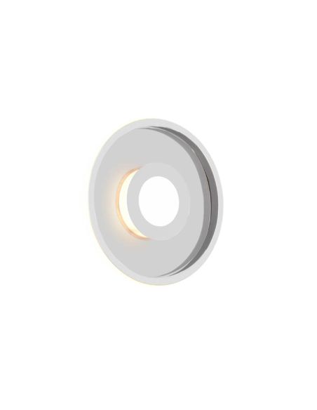 Plafón LED para baño moderno de diseño Ascari cromo 28 W 3200 lm 3000 K IP44 regulable