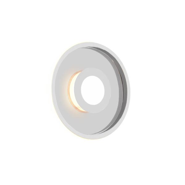 Plafón LED para baño moderno de diseño Ascari cromo 28 W 3200 lm 3000 K IP44 regulable