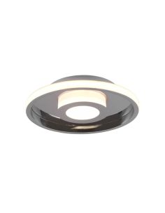 Plafón LED para baño moderno de diseño Ascari cromo 28 W 3200 lm 3000 K IP44 regulable 2