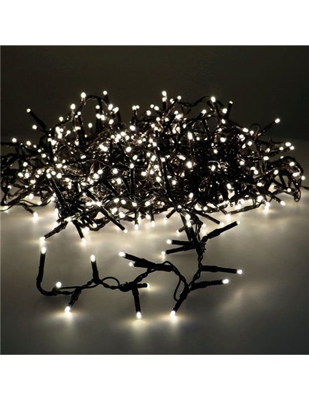 Guirnalda LED XL de Navidad blanco cálido 8 funciones - 11 metros