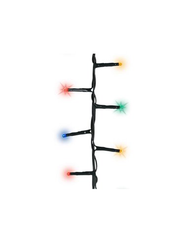 Guirlande lumineuse extérieure avec 1000 LED clignotantes, blanc chaud et multicolore, 25,5 m