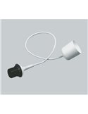 Montura colgante PAPER blanca con cable y casquillo E27 73,5cm