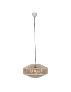 Luminária de teto SVEA estilo boho, Ø46cm (lâmpada não incluída: 1x E27, máx. 10W), IP20, bege.