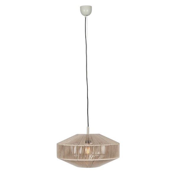 Plafonnier style bohème SVEA Ø46 cm, ampoule non incluse (1 x E27 max. 10 W), IP20, beige