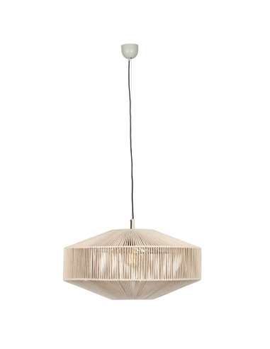 Lámpara colgante estilo boho SVEA Ø61cm bombilla excl. 1x E27 max. 10W IP20 Beige
