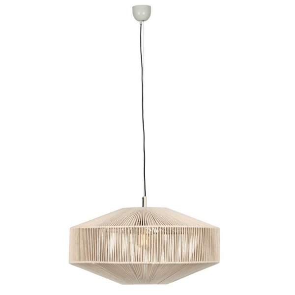 Lámpara colgante estilo boho SVEA Ø61cm bombilla excl. 1x E27 max. 10W IP20 Beige