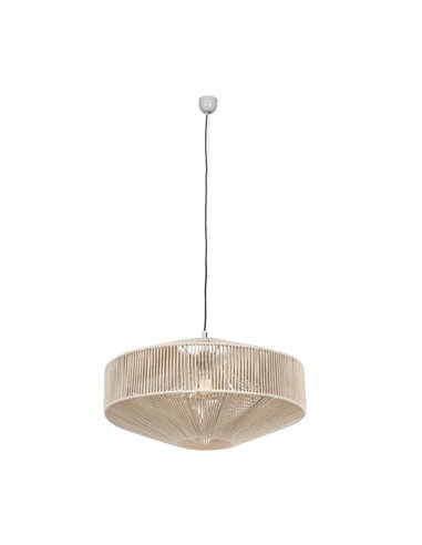 Lámpara colgante estilo boho SVEA Ø61cm bombilla excl. 1x E27 max. 10W IP20 Beige