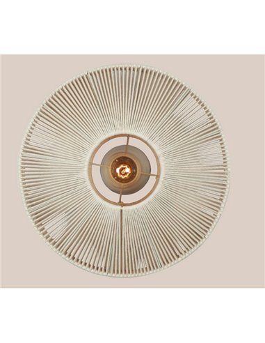 Plafón de techo estilo boho SVEA Ø46cm bombilla excl. 1x E27 max. 10W IP20 Beige